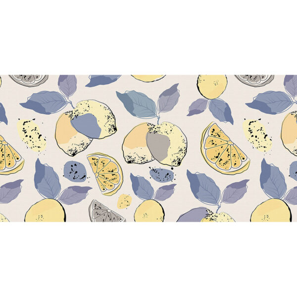 Alfombra vinílica Limones lavanda 97 x 48 cm