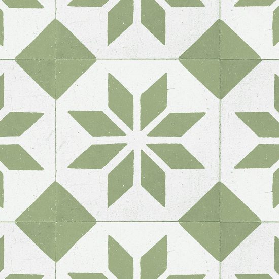 Detalle alfombra vinílica Videl Verde