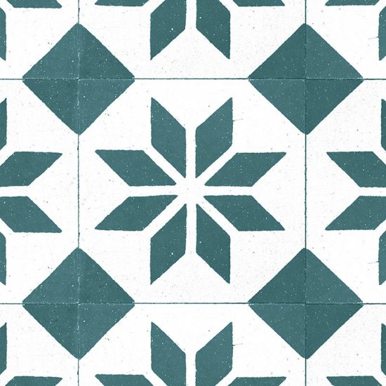 Detalle alfombra vinílica Videl Azul Oceano