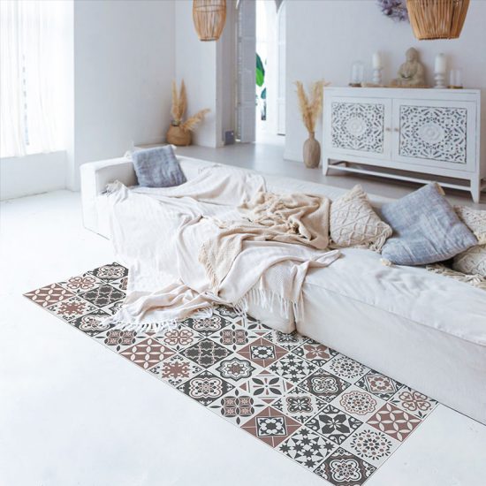 Salón alfombra vinílica Boston Brown
