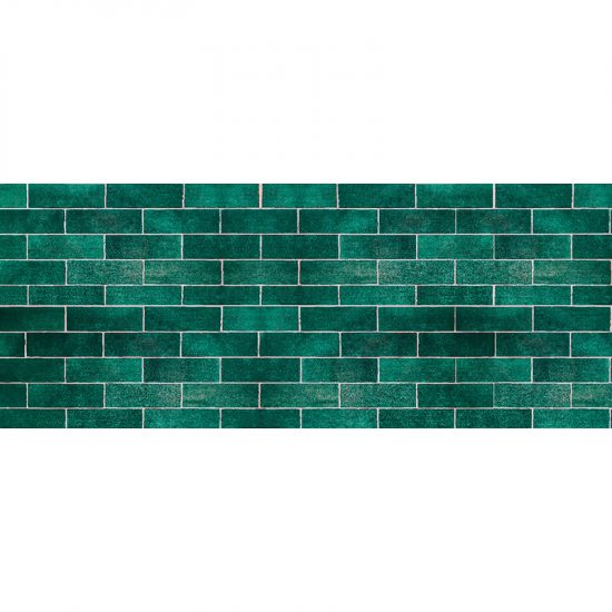 Vinilo decorativo Ladrillo verde 80 x 200 cm