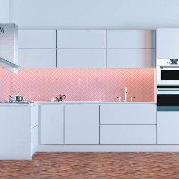 Vinilo decorativo espìga rosa cocina
