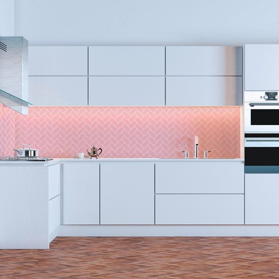 Vinilo decorativo espìga rosa cocina