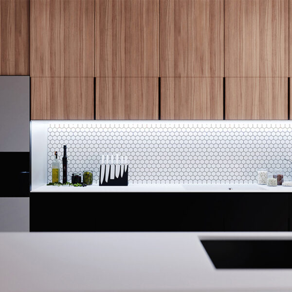 Vinilo decorativo Hive blanco cocina