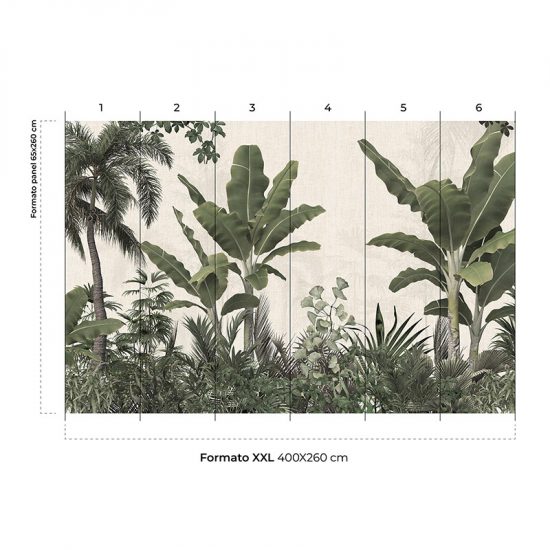 Papel pintado autoadhesivo mural Nature colocación