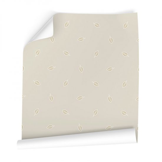 Papel pintado autoadhesivo Hojas beige flowers