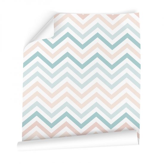 Papel pintado autoadhesivo zig Zag colors