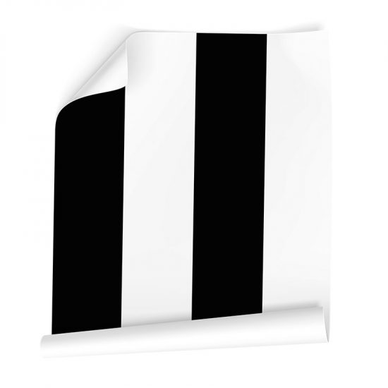 Papel pintado autoadhesivo Rayas black & white