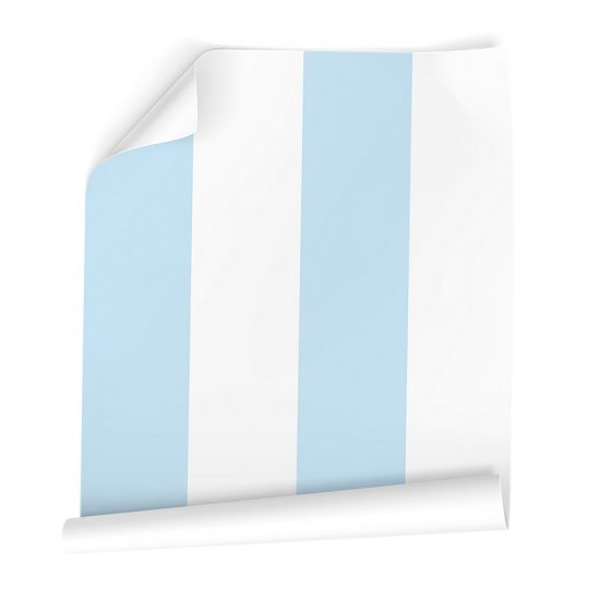 Papel pintado autoadhesivo Rayas azul