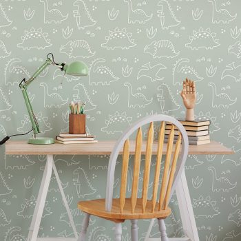 Papel pintado autoadhesivo Dinosaurios habitación infantil