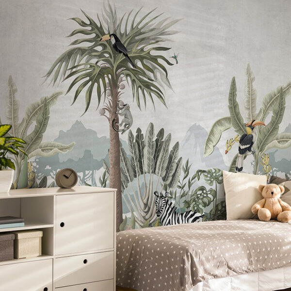 Papel pintado autoadhesivo mural Savage habitación infantil