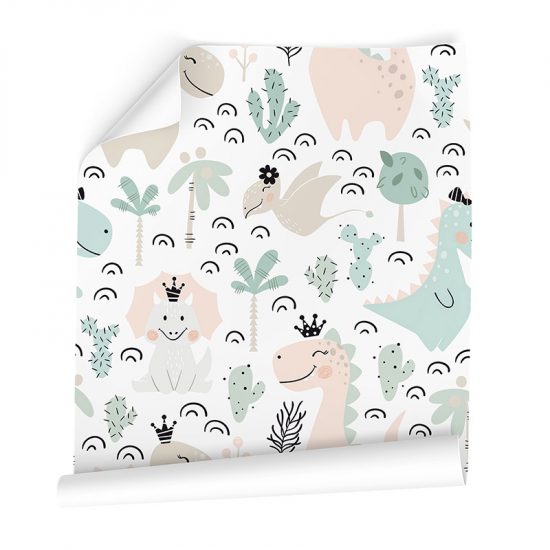Papel pintado autoadhesivo Happy dino