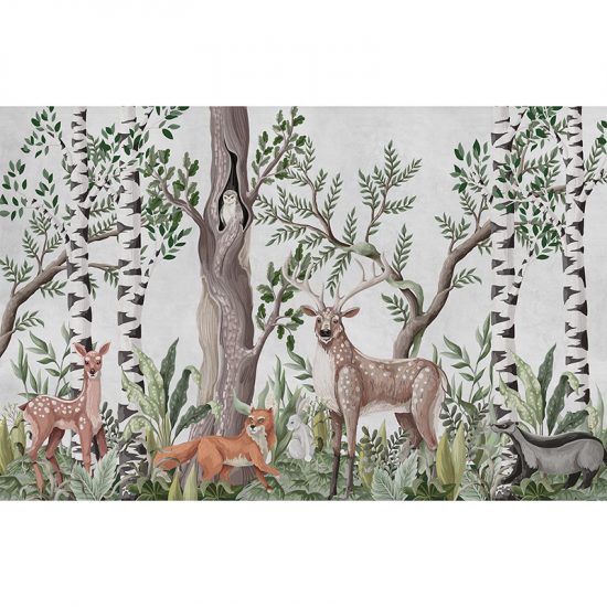 Papel pintado autoadhesivo mura Animal Kids