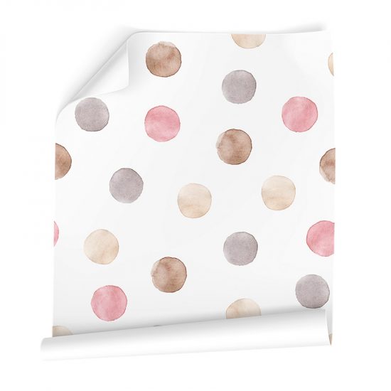 Papel pintado autoadhesivo Acuarela dots