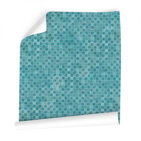 Papel pintado autoadhesivo Mosaic Green