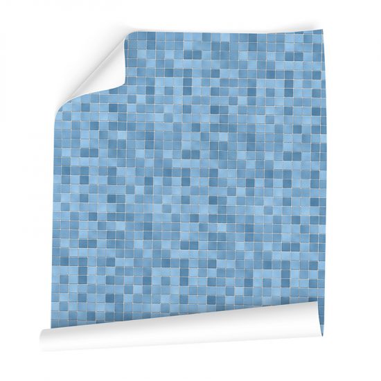 Papel pintado autoadhesivo Mosaic Blue