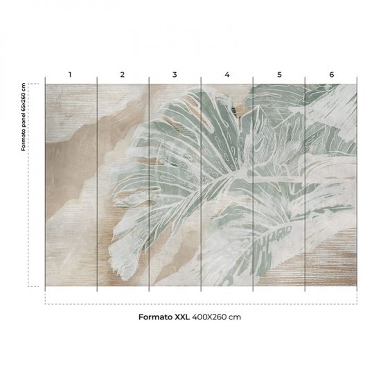 Papel pintado autoadhesivo mural Garden colocación