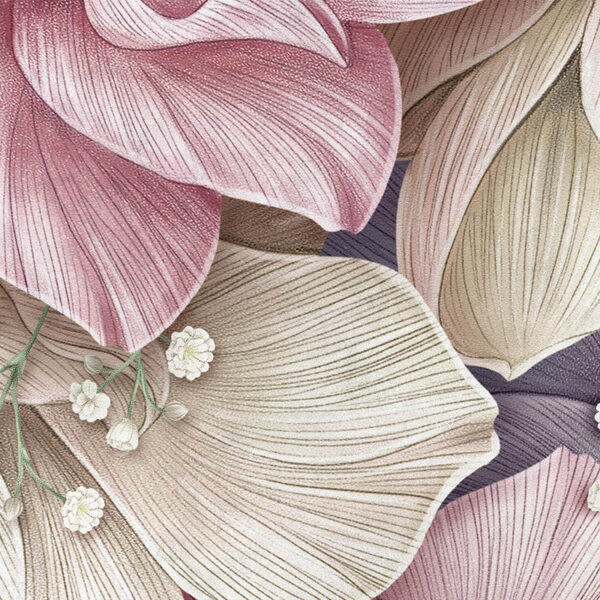 Papel pintado autoadhesivo mural Tropic flower detalle