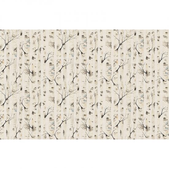 Papel pintado autoadhesivo mural Troncos beige