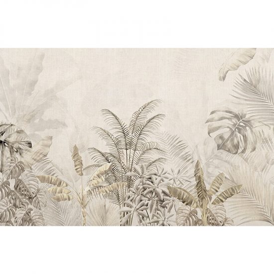 Papel pintado autoadhesivo mural Beige jungle