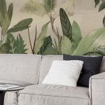 papel pintado estilo botánico
