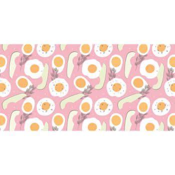 Alfombra Vinílica Cocina Huevos fritos y aguacate 97x48cm