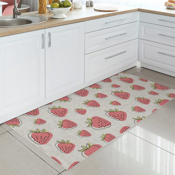 Alfombra Vinílica Cocina Fresas