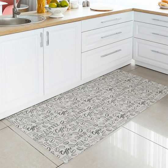Alfombra Vinílica Cocina Granos de café