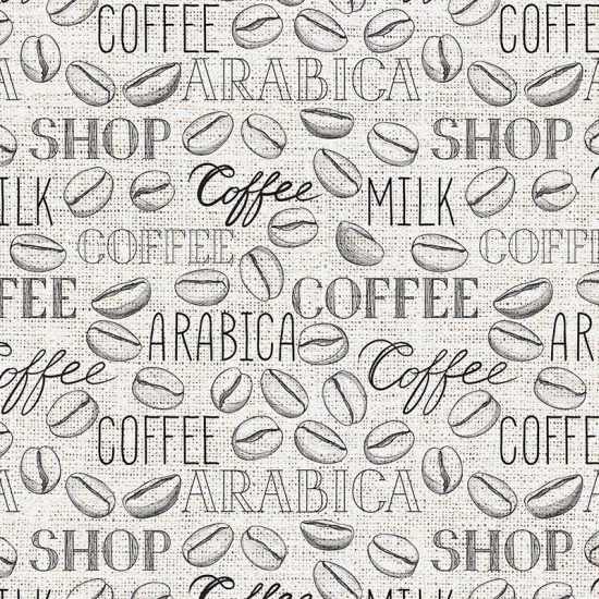 Alfombra Vinílica Cocina Granos de café