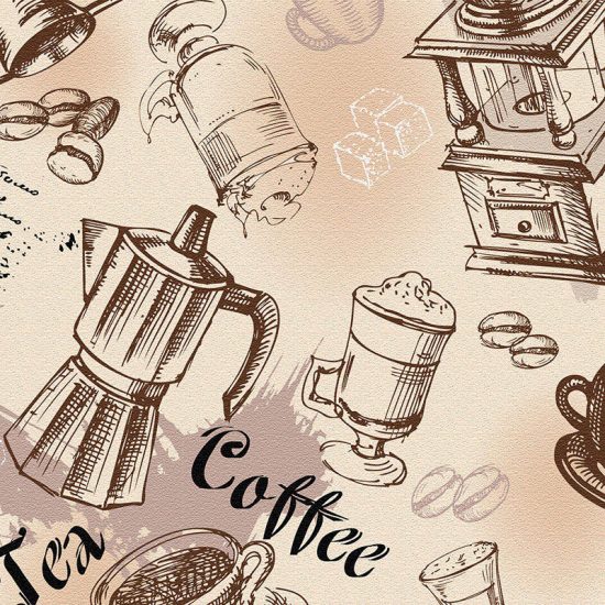 Alfombra Vinílica Cocina Tea & Coffee