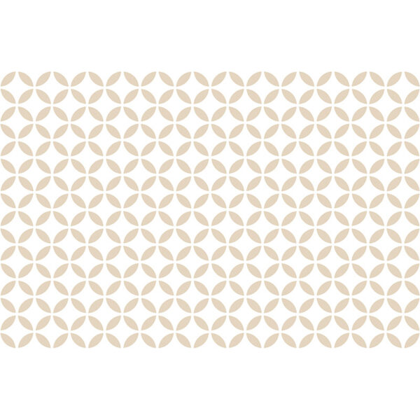 Alfombra vinílica Gracia Blanco y Beige 196x130cm