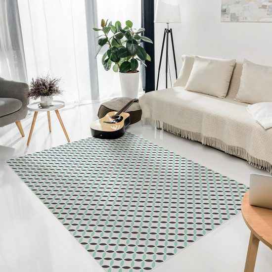 Alfombra vinílica Gracia Gris y verde