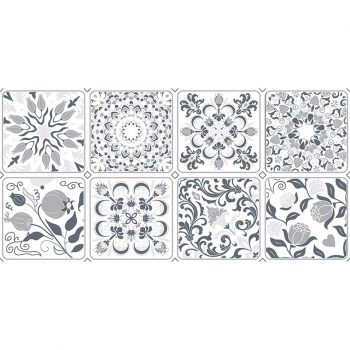 Alfombra vinílica Oden gris 97x48cm