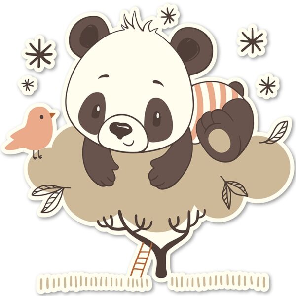 Vinilos decorativos infantiles Panda 75x70cm