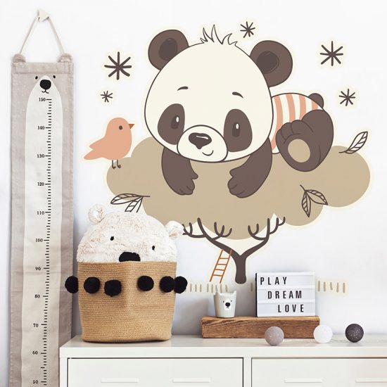 Vinilos decorativos infantiles Panda dormitorio infantil