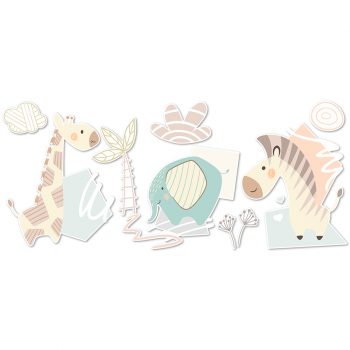 Vinilos decorativos infantiles Jungle Party 140x70cm