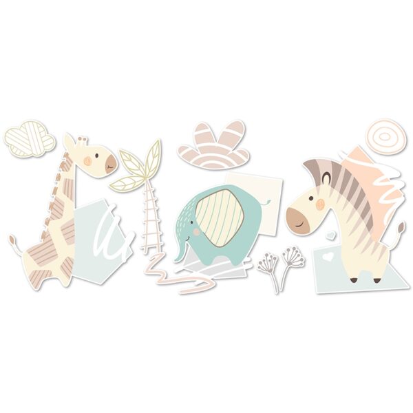 Vinilos decorativos infantiles Jungle Party 140x70cm