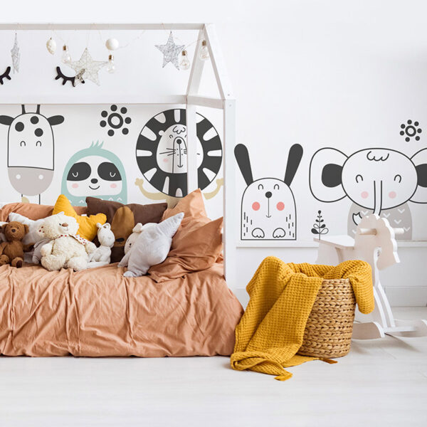 Vinilos decorativos infantiles Hello Friends dormitorio infantil