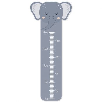 Vinilos decorativos infantiles medidor Happy Elefante 190x70cm