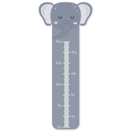 Vinilos decorativos infantiles medidor Happy Elefante 190x70cm