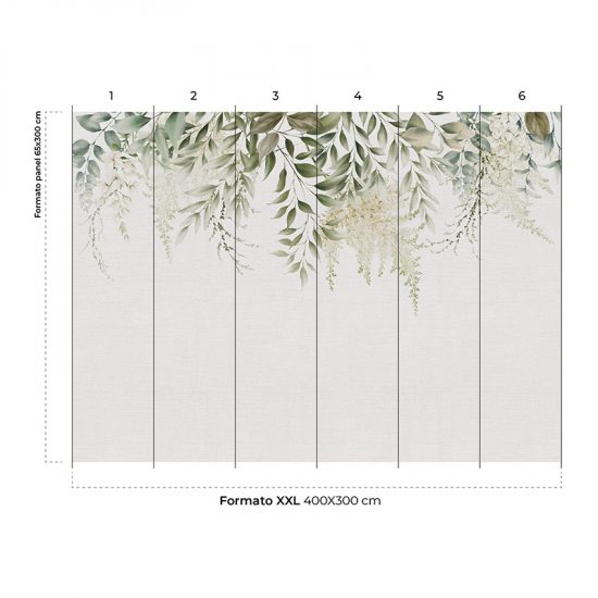 Papel para pared Hojas colgantes