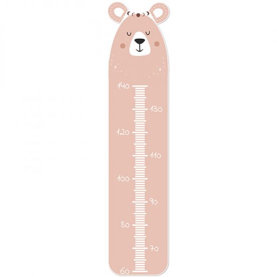 Vinilos decorativos infantiles medidor oso 190x70cm