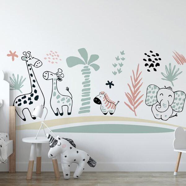 Vinilos decorativos infantiles Forest Friends dormitorio infantil