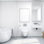 Decoración baño blanco