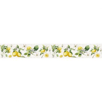 Vinilos decorativos cenefa autoadhesiva Limones 20x140cm