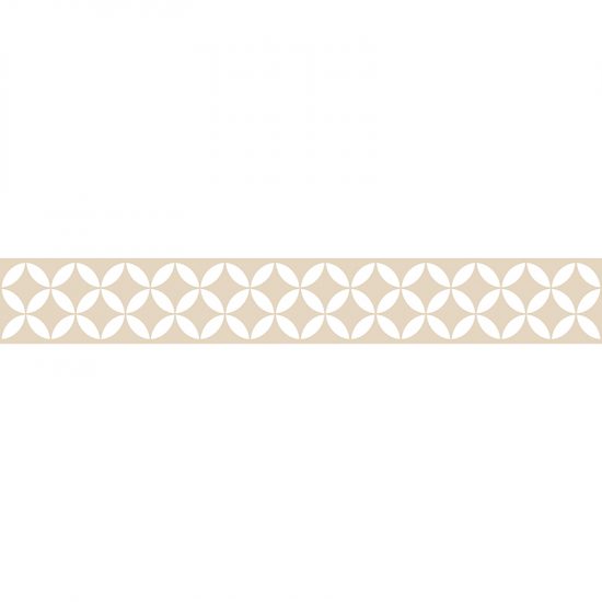 Vinilos decorativos cenefa autoadhesiva Gracia Beige 20x140cm