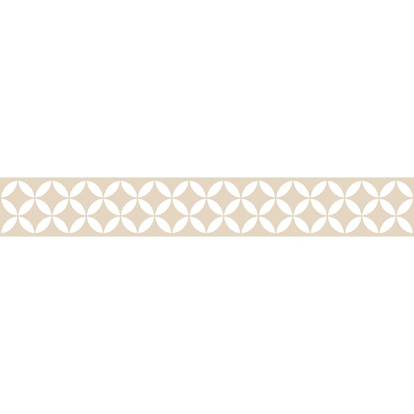 Vinilos decorativos cenefa autoadhesiva Gracia Beige 20x140cm