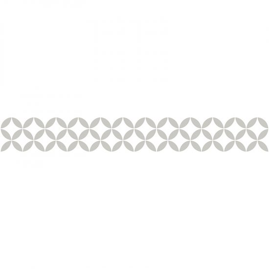 Vinilos decorativos cenefa autoadhesiva Gracia Blanco y Gris 20x140cm