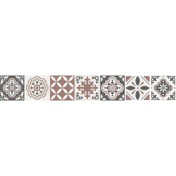 Vinilos decorativos cenefa autoadhesiva Boston Brown 20x140cm