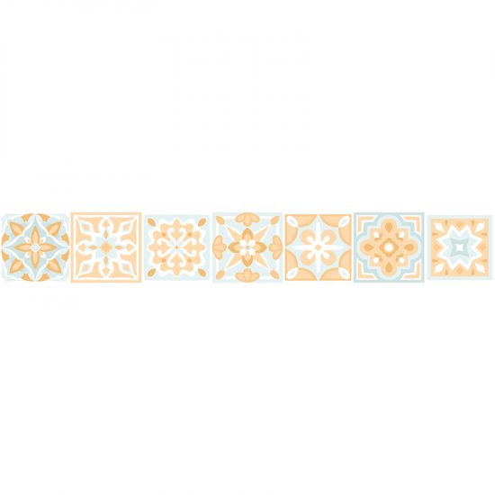 Vinilos decorativos cenefa autoadhesiva Bluely 20x140cm